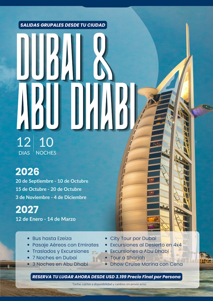Detalle Dubai y Abu Dhabi - 2027
